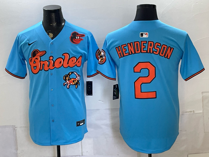 Men Baltimore Orioles #2 Henderson blue Nike 2026 Jersey MLB 0727004->baltimore orioles->MLB Jersey